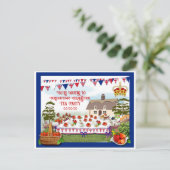 Carte Postale Invitation de la fête du couronnement (Debout devant)