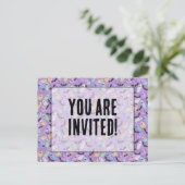 Carte Postale Invitation de la fête Pastel Ghosties (Debout devant)