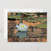 Carte postale Invitation de la fête solstice d'été (Devant / Derrière)