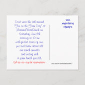 Carte Postale Invitation de la journée de la ferme de chèvres Nu (Dos)