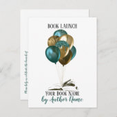 Carte postale Invitation de la partie de lancement (Devant / Derrière)