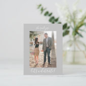 Carte postale Invitation de la partie d'engagement (Debout devant)