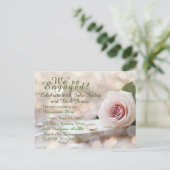 Carte postale Invitation de la partie d'engagement (Debout devant)