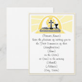 Carte Postale Invitation de la première sainte communion (Devant / Derrière)