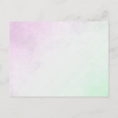 Carte Postale Invitation de la servante de la floraison violette (Dos)