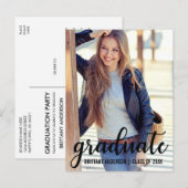 Carte Postale Invitation de la soirée moderne tendance (Devant / Derrière)