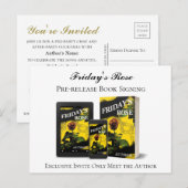 Carte Postale Invitation de lancement de livre seulement Signer (Devant / Derrière)