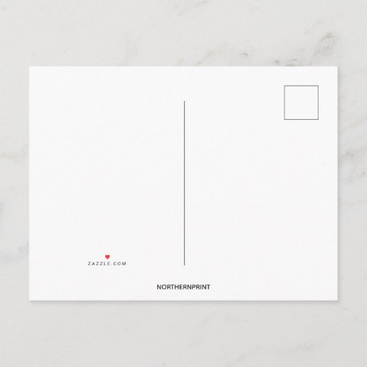 Carte Postale Invitation de l'arbre des coeurs modifiable (Dos)