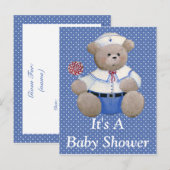 Carte postale Invitation de l'ours (Devant / Derrière)