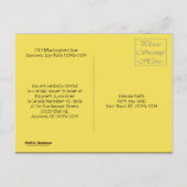 Carte Postale Invitation de mariage de Retro Daisies (Dos)