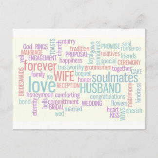Carte Postale Invitation de mariage personnalisée