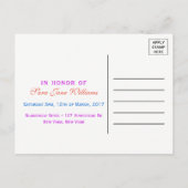 Carte Postale Invitation de Miami Bunny Girl Bachelorette Party (Dos)