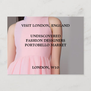 Carte postale Invitation de mode mignonne pour les