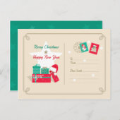 Carte postale Invitation de Noël (Devant / Derrière)