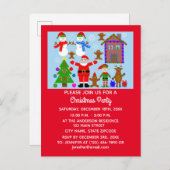 Carte postale Invitation de Noël #2 (Devant / Derrière)