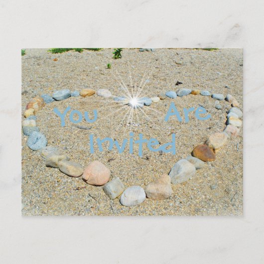 Carte Postale Invitation de plage (Devant)