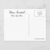 Carte Postale Invitation de rassemblement de pelouse vintage (Dos)