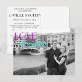 Carte Postale Invitation de répétition d'amour et de rire (Devant / Derrière)