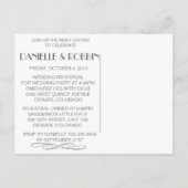 Carte Postale Invitation de répétition d'amour et de rire (Dos)