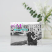 Carte Postale Invitation de répétition d'amour et de rire (Debout devant)