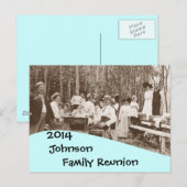 Carte postale Invitation de réunion de famille de  (Devant / Derrière)