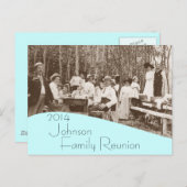 Carte postale Invitation de réunion de famille de  (Devant / Derrière)