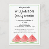 Carte postale Invitation de réunion familiale Wate (Devant)