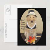 Carte Postale Invitation de Thanksgiving (Devant / Derrière)