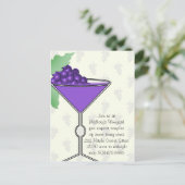 Carte Postale Invitation Dégustation De Vins (Debout devant)