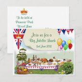 Carte postale Invitation Déjeuner Grand Jubilé (Devant / Derrière)