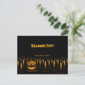 Carte Postale Invitation des bougies du Citrouille malin Hallowe (Debout devant)