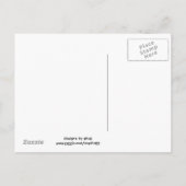 Carte Postale Invitation diamant rose et noir (Dos)
