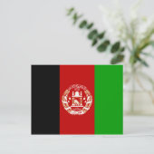 Carte postale Invitation Drapeau Afghanistan (Debout devant)
