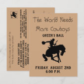 Carte Postale Invitation du bal de la reine (Devant / Derrière)