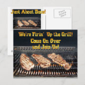 Carte Postale Invitation du barbecue (Devant / Derrière)