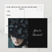 CARTE POSTALE INVITATION DU CASQUETTE NOIR DERBY (Devant / Derrière)