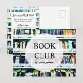 Carte postale Invitation du club de livres (Devant / Derrière)