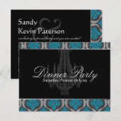 Carte Postale Invitation du dîner (Devant / Derrière)