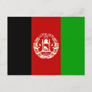 Carte postale Invitation du drapeau afghan