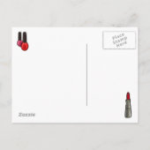 Carte Postale Invitation du groupe de maquillage (Dos)