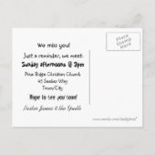 Carte Postale Invitation du Groupe Jeunesse (Dos)