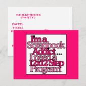 Carte Postale Invitation du groupe Scrapbooking (Devant / Derrière)