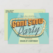 Carte postale Invitation du Jeu Show Party (Devant / Derrière)
