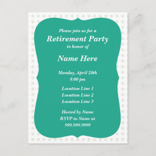 Carte Postale Invitation du parti