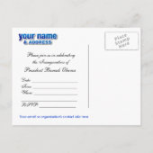 Carte postale Invitation du Parti d'investiture Ob (Dos)