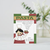 Carte Postale Invitation du Pasta Party (Debout devant)