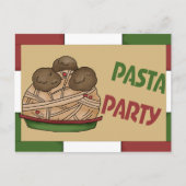 Carte Postale Invitation du Pasta Party (Devant)