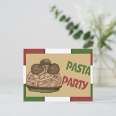 Carte Postale Invitation du Pasta Party (Debout devant)