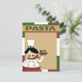 Carte Postale Invitation du Pasta Party (Debout devant)