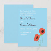 Carte Postale Invitation du pavot (Devant / Derrière)